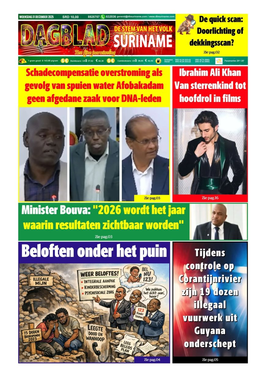 Dagblad Suriname, woensdag 31 december 2025