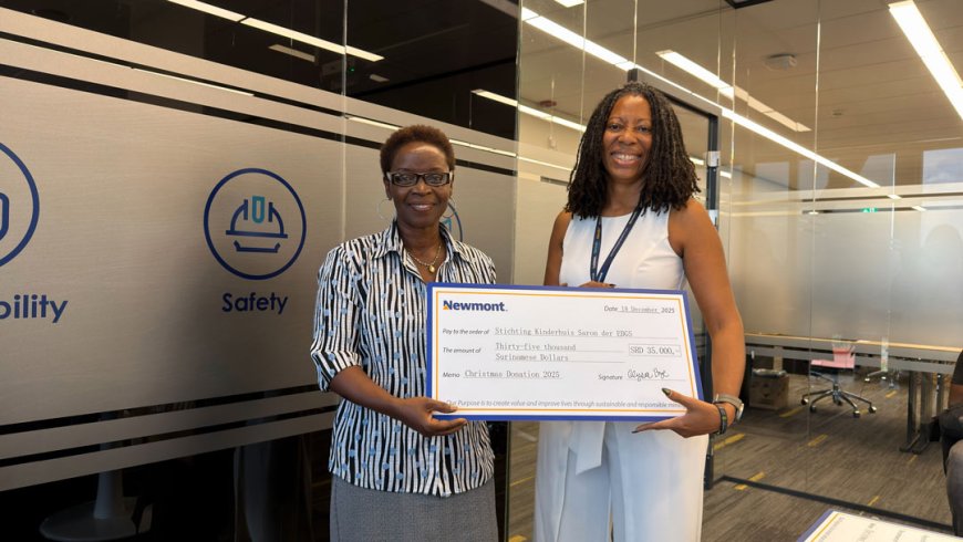 Newmont Suriname ondersteunt kinderhuizen met SRD 35.000