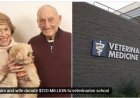 Miljardair schenkt 120 miljoen dollar aan diergeneeskundige faculteit na zorg voor hond