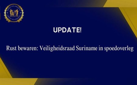 Rust bewaren: Veiligheidsraad Suriname in spoedoverleg
