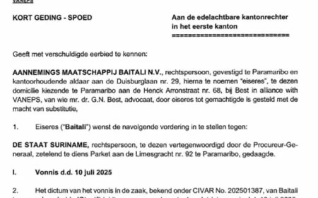 Baitali sleept staat opnieuw voor de rechter in kwestie Van 't Hogerhuysstraat