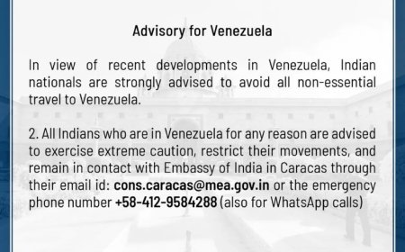 Eerste reactie India na actie VS in Venezuela: Een advies aan burgers