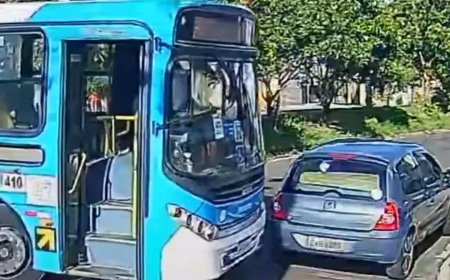 Opmerkelijk – Braziliaanse buschauffeur verliest zijn geduld en duwt auto van de weg na verke