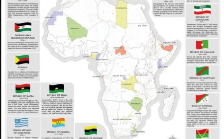 Voormalige en huidige Afrikaanse staten met beperkte internationale erkenning.