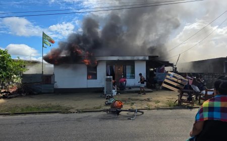 Laagbouwwoning aan Adroestraat door brand verwoest