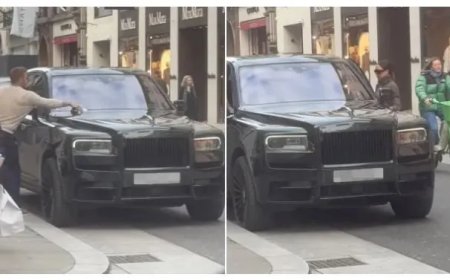 David Beckham verwijdert parkeerbon bij luxe Rolls-Royce na dure winkeltrip