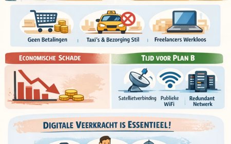 Digitale stilstand: de economische prijs van het uitvallenvan internet