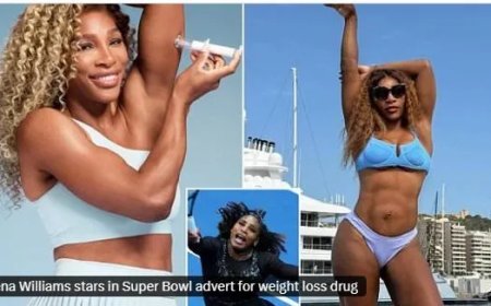 Serena Williams promoot GLP-1-afslankmiddel in Super Bowl-reclame