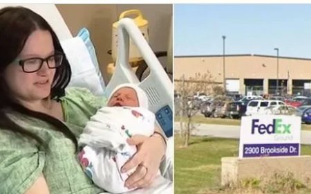 Vrouw bevalt onverwacht tijdens werk bij FedEx