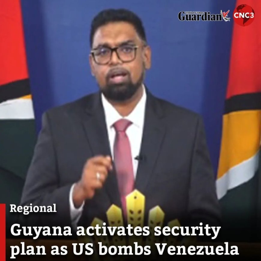 Reactie Guyanese president Ali op aanval VS op Venezuela