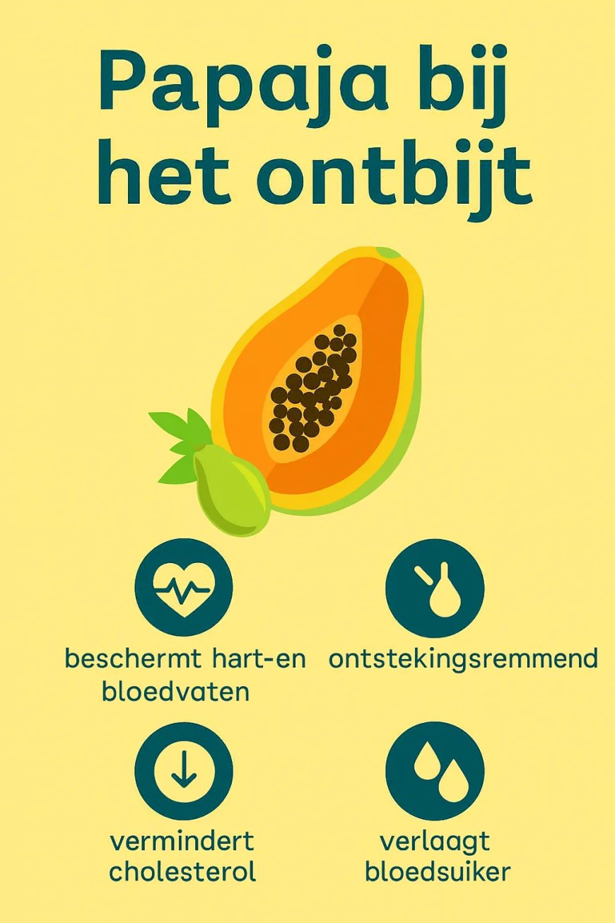 Papaja bij het ontbijt: een tropische bondgenoot voor de gezondheid