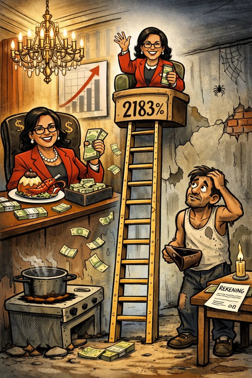 De loonkloof in één salarisstrook in Suriname