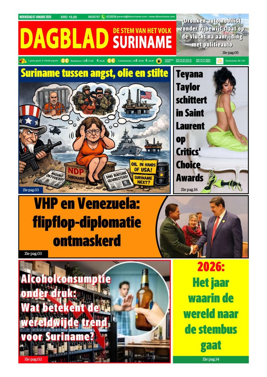 Dagblad Suriname, woensdag 7 januari 2026