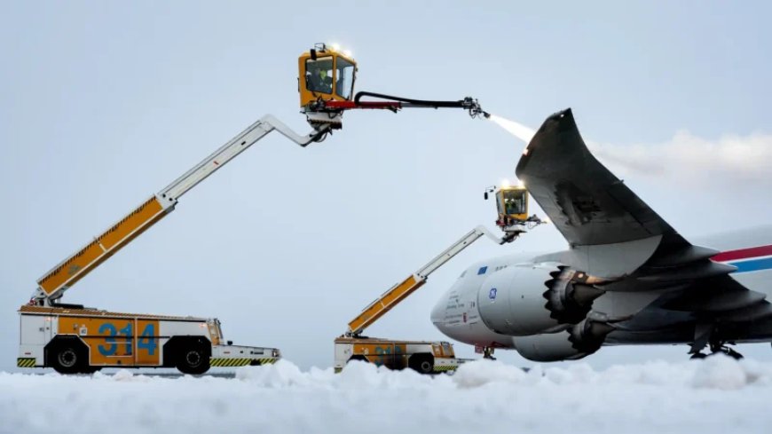 SLM-vlucht vanaf Schiphol ondanks extreem winterweer volgens schema uitgevoerd