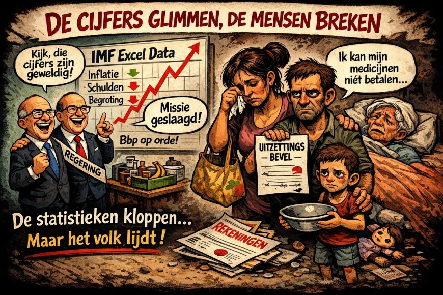 De cijfers glimmen, de mensen breken