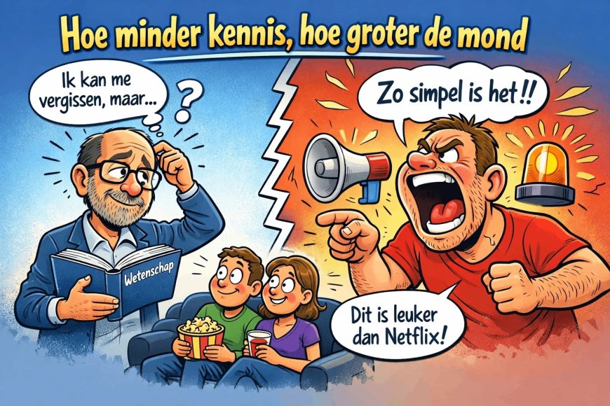 Hoe minder kennis, hoe groter de mond