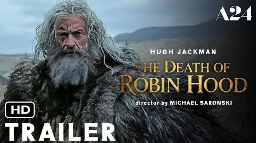 Van Wolverine naar Robin Hood: Hugh Jackman is historisch icoon op poster van nieuwe A24-film