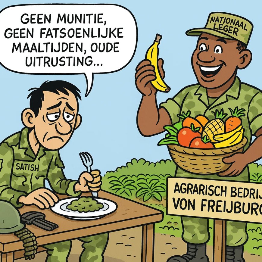 Van geweer tot gemberplant – Het leger op dieet