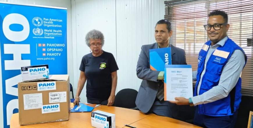 PAHO schenkt Suriname malariatesten