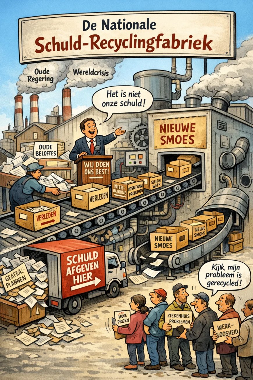 De nationale schuld-recyclingfabriek