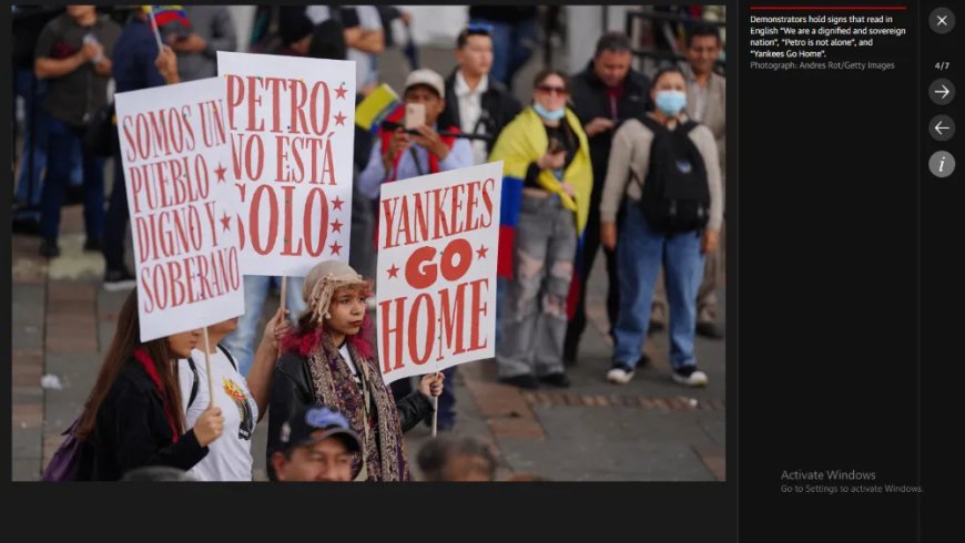 ‘Weg met de Yanks!’: Duizenden demonstranten protesteren in Colombia tegen Trumps interventie