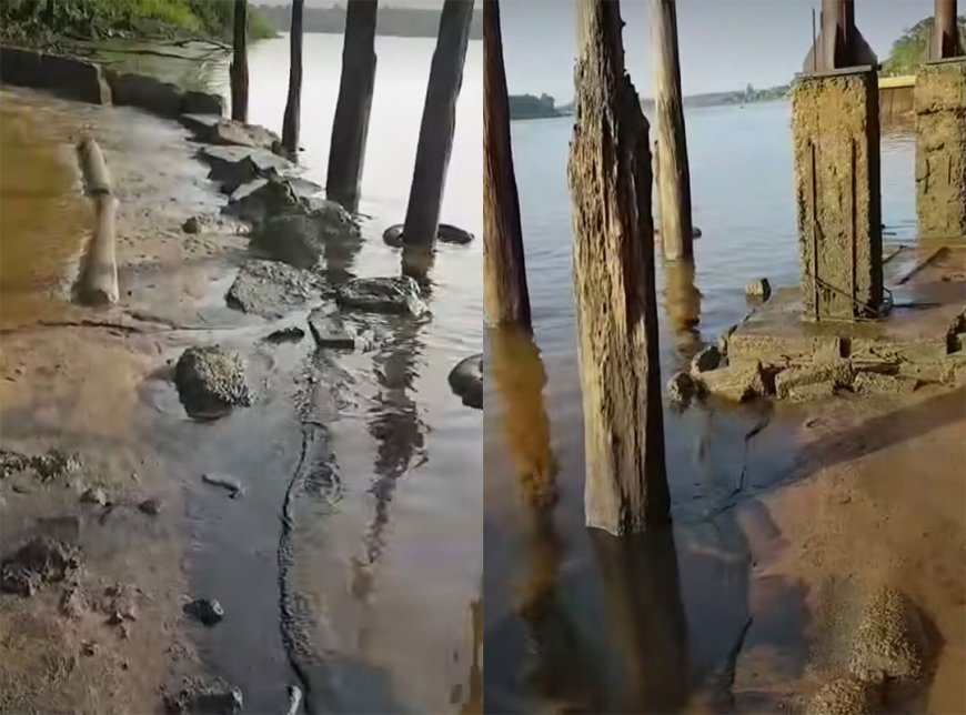 WIE IS VERANTWOORDELIJK VOOR 100.000 LITER OLIE IN DE SURINAMERIVIER?