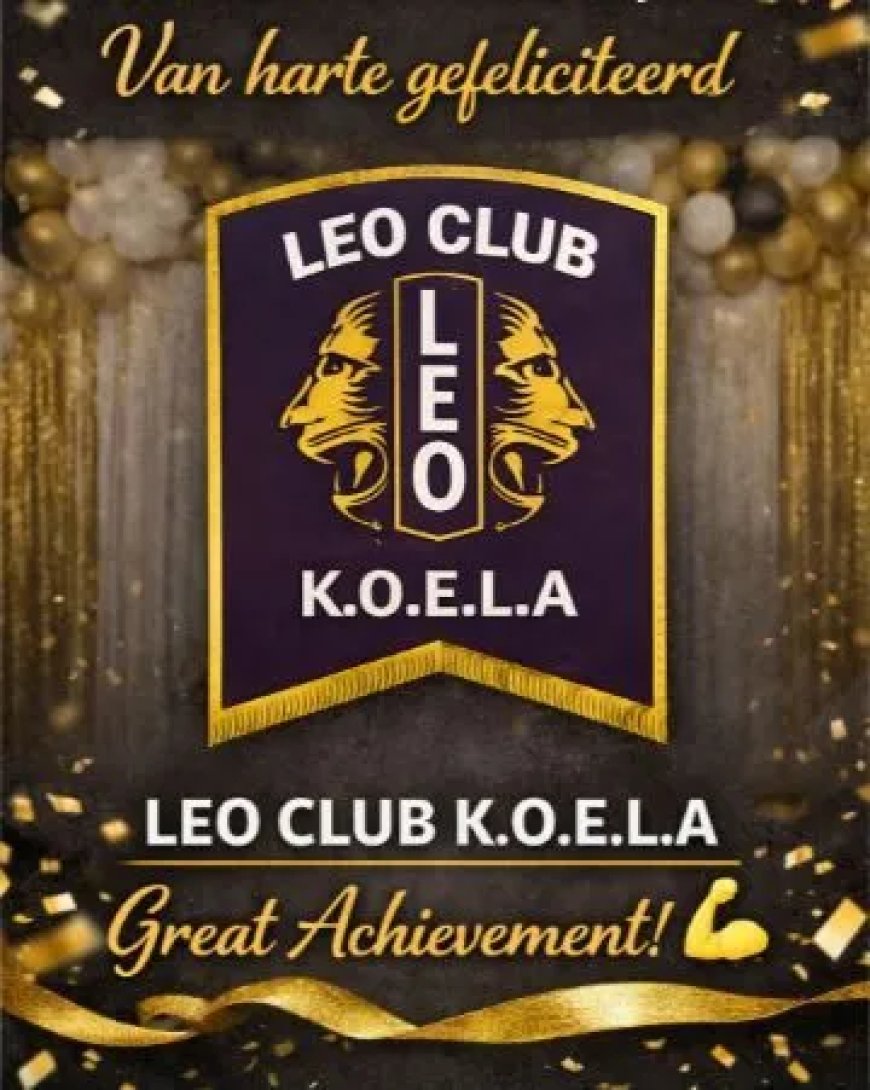 Leo Club KOELA zet Suriname op de kaart met Excellence Award