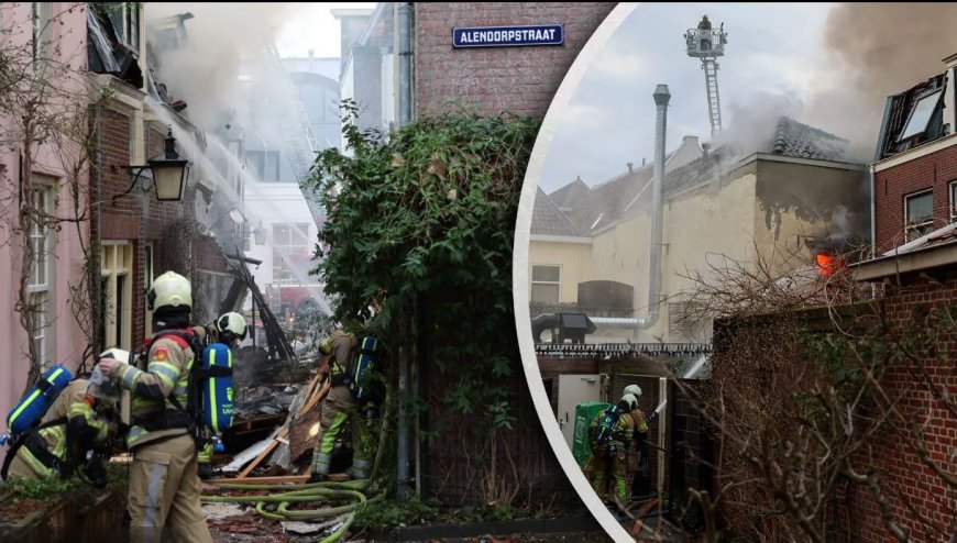 Explosies en grote brand in centrum van Utrecht