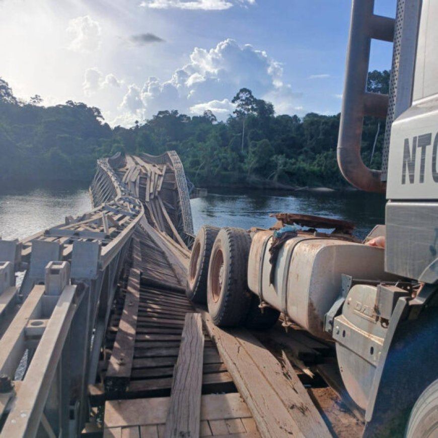Bruggen in Suriname: achterstallig onderhoud eist zijn tol