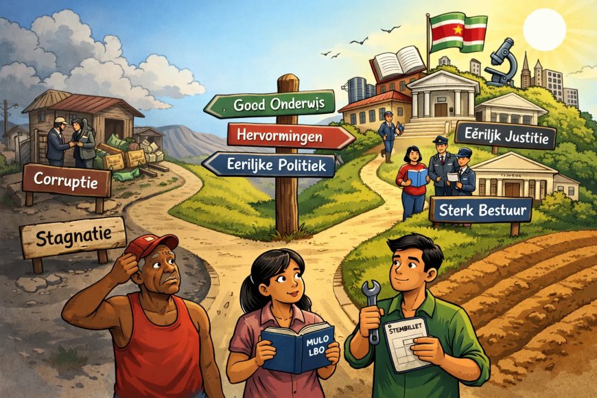 Onderwijsstructuur, stemgedrag en ontwikkelingscapaciteit van Suriname