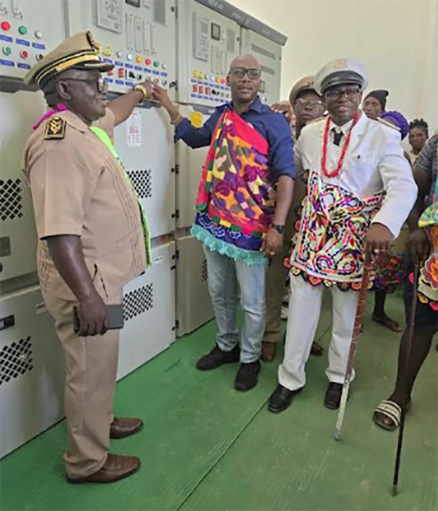 Zestien dorpen Boven-Suriname nu 24 uur per dag van stroom voorzien