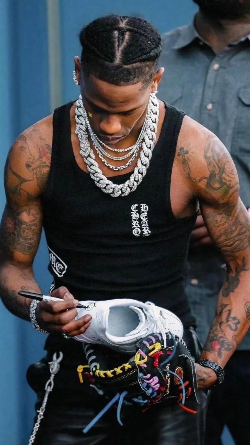 Travis Scott op Paris Fashion Week 2025