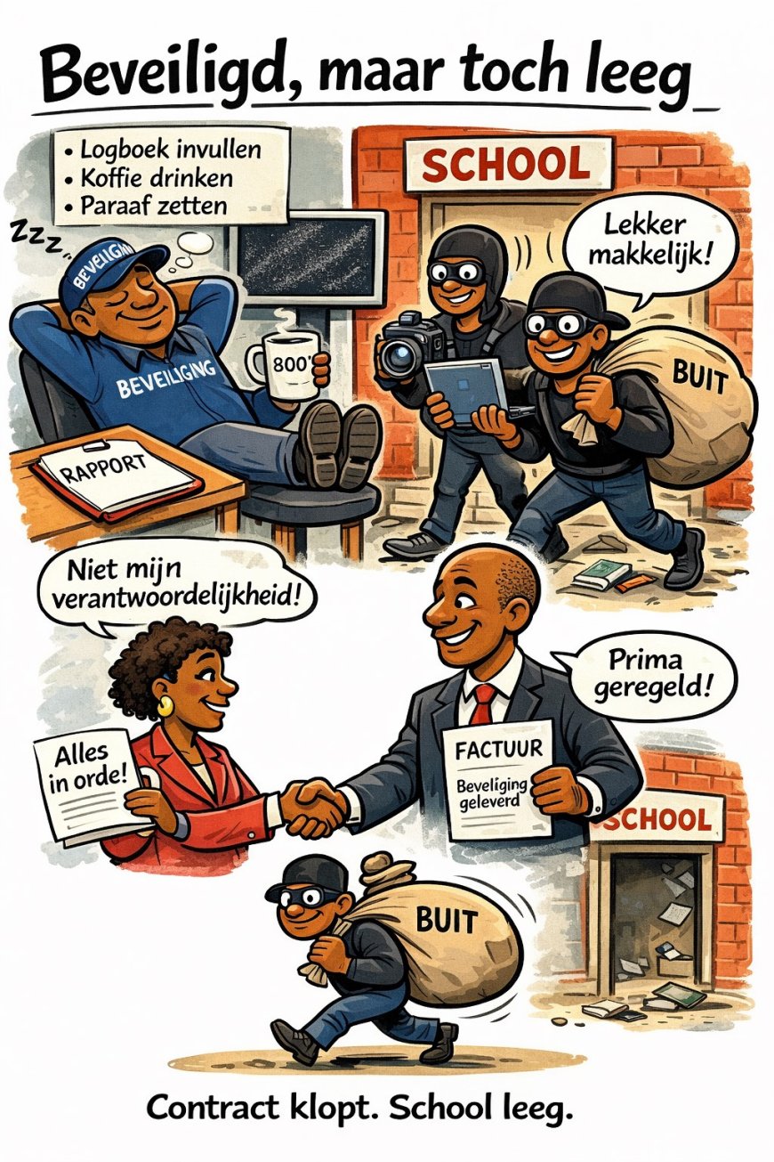 Beveiligd, maar toch leeg