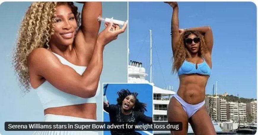 Serena Williams promoot GLP-1-afslankmiddel in Super Bowl-reclame