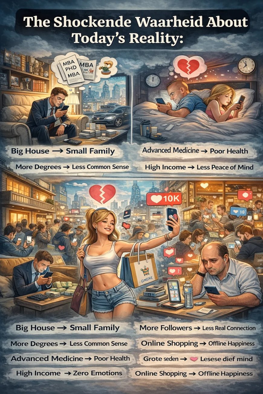 De schokkende waarheid van vandaag, met een knipoog