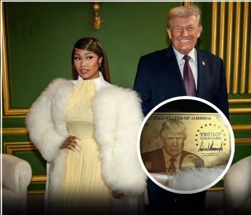 Nicki Minaj deelt ‘Trump Gold Card’ en rondt naturalisatie af