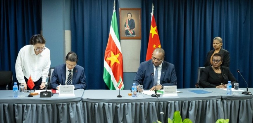 Suriname en China bekrachtigen schuldherstructurering met aanvullend akkoord