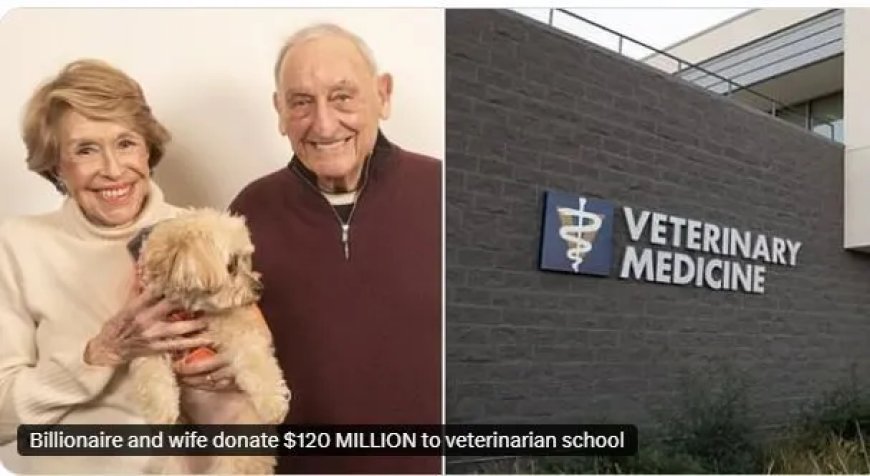 Miljardair schenkt 120 miljoen dollar aan diergeneeskundige faculteit na zorg voor hond