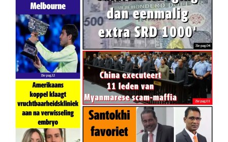 Dagblad Suriname, maandag 2 februari 2026