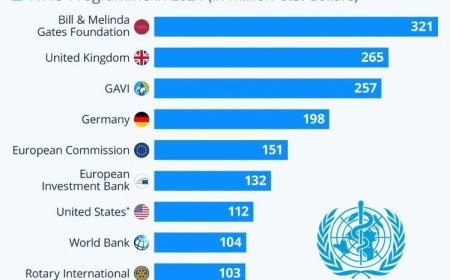 Grootste geldschieters van de Wereldgezondheidsorganisatie