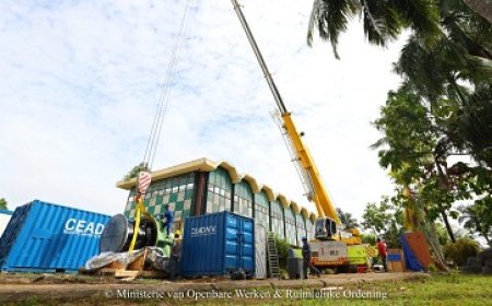 Japan schenkt Suriname nieuwe pompen voor ontwatering Paramaribo