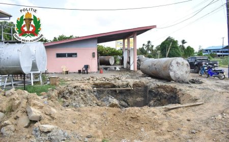 Arbeider gewond door explosie bij servicestation in Nickerie