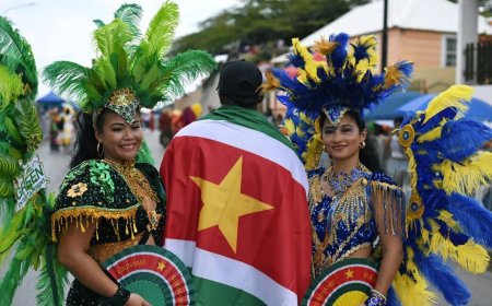 Suriname schittert weer tijdens Gran Marcha Carnaval op Curaçao