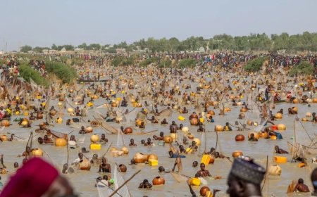 Opmerkelijk – 50.000 deelnemers viswedstrijd in Nigeria stormen tegelijk rivier in
