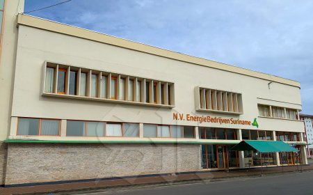 Stroomstoring binnenstad Paramaribo na schade bij EBS-hoofdkantoor