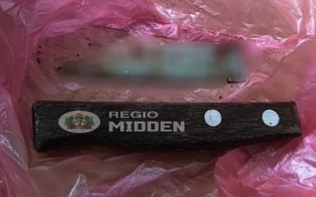 Politieagent gewond bij mesaanval in Atjoni