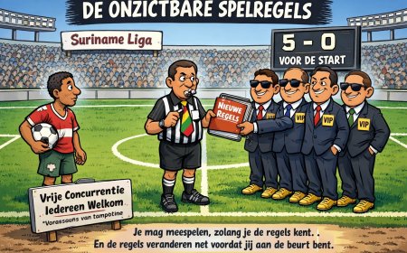 In Suriname is het spel zichtbaar, maar de regels niet