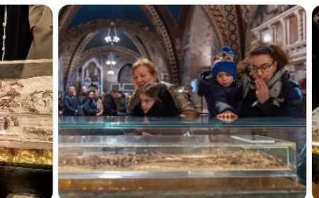 St. Francis’ beenderen voor het eerst publiek getoond