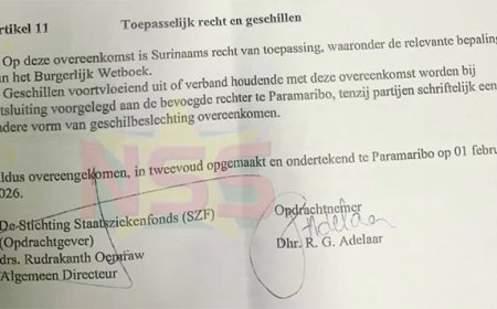 Vijf-jarig overeenkomst Atompai van ruim SRD 95.000 per maand boven water