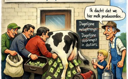 Melkcentrale produceert geen melk…., maar dollars